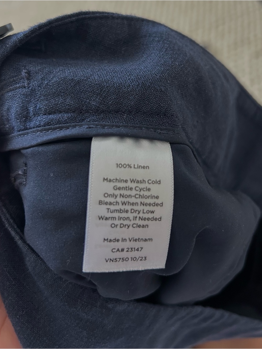 Talbots Greenwich Linen Pants (4P) - Picture 3 of 3